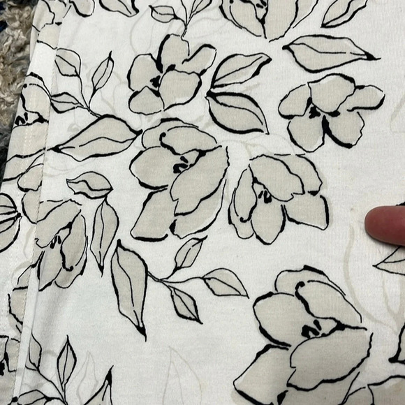 J Jill Luxe Supima A-Line Tunic Floral Print Relaxed Small - Picture 6 of 10